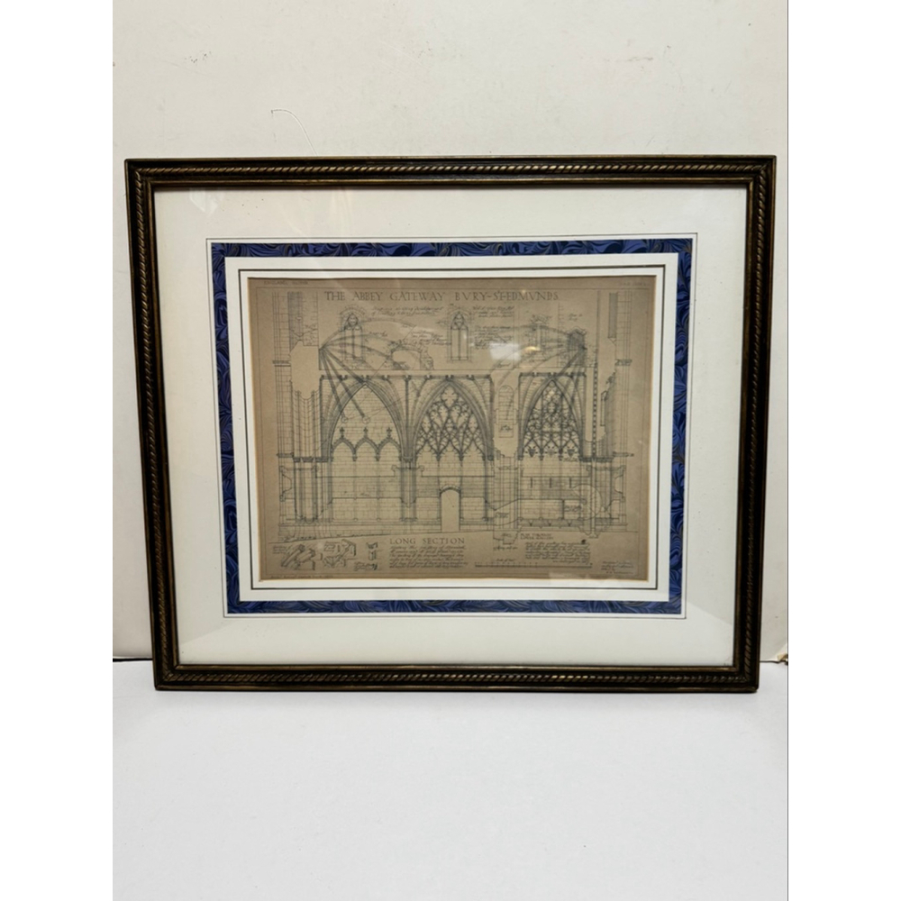 The Abbey Gateway Bury-Stedmunds, Long Section Framed Print Suffolk, England